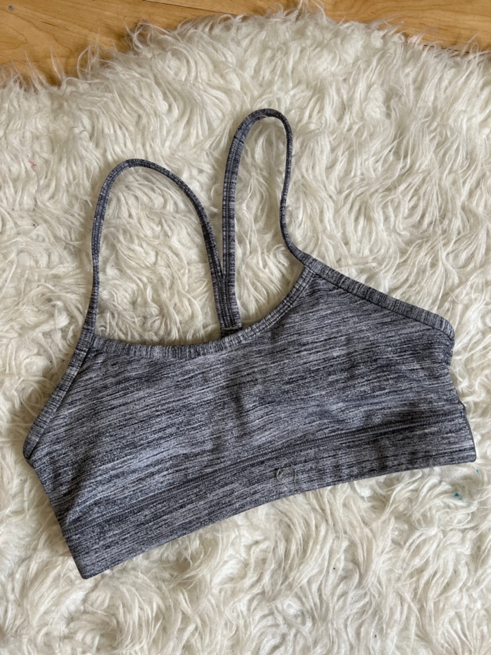 lululemon athletica Gray Heathered Thin-Strap Bralette